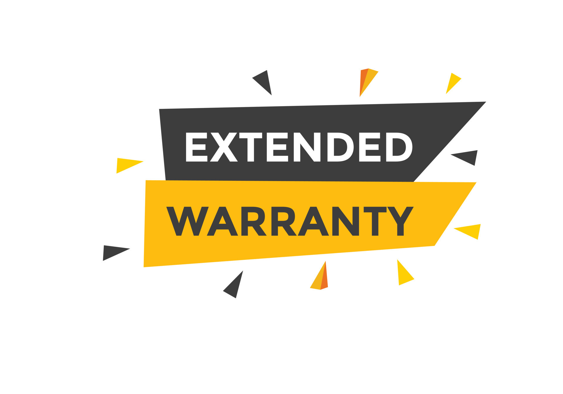 Extended warranty text button. speech bubble. Extended warranty Colorful web banner. vector