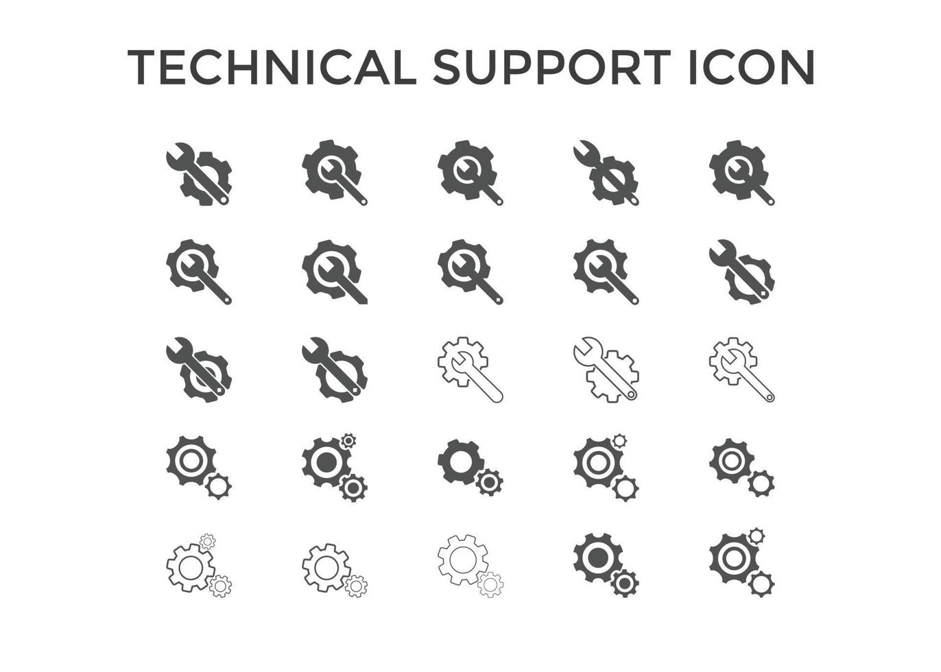 technical support icon Vector illustration. Tech support for SEO, Website and mobile apps