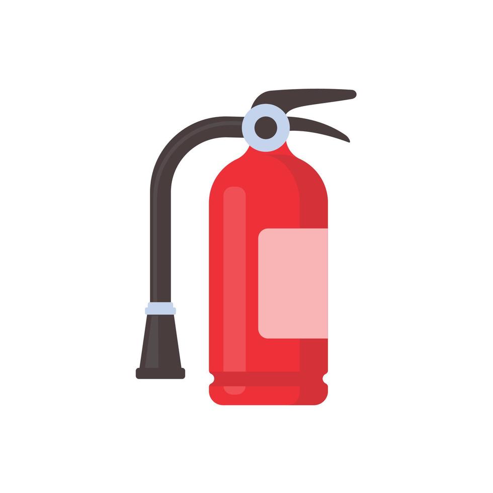 extintor de incendios rojo para suprimir incendios en edificios vector