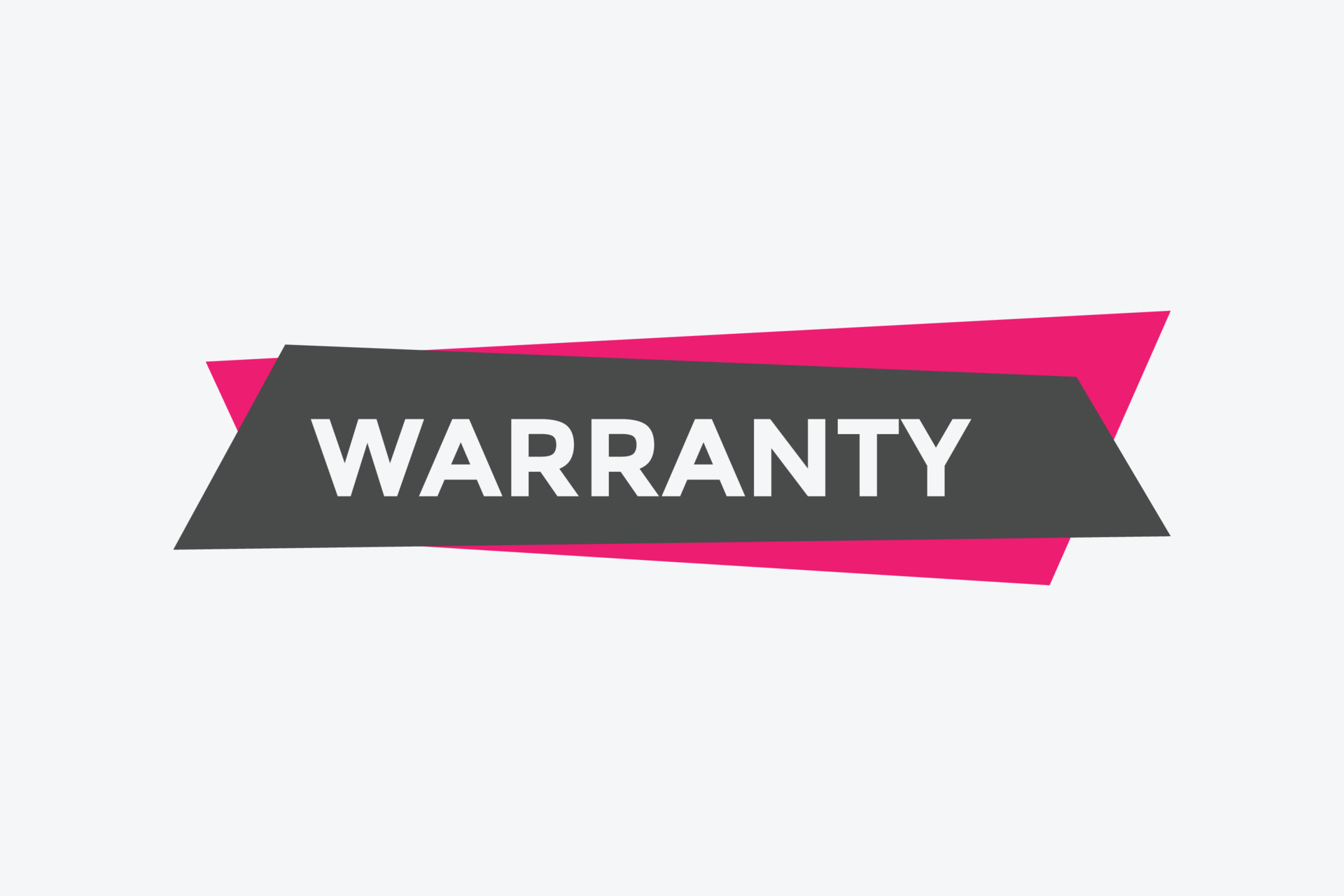 warranty text button. speech bubble. warranty Colorful web banner. vector illustration. warranty