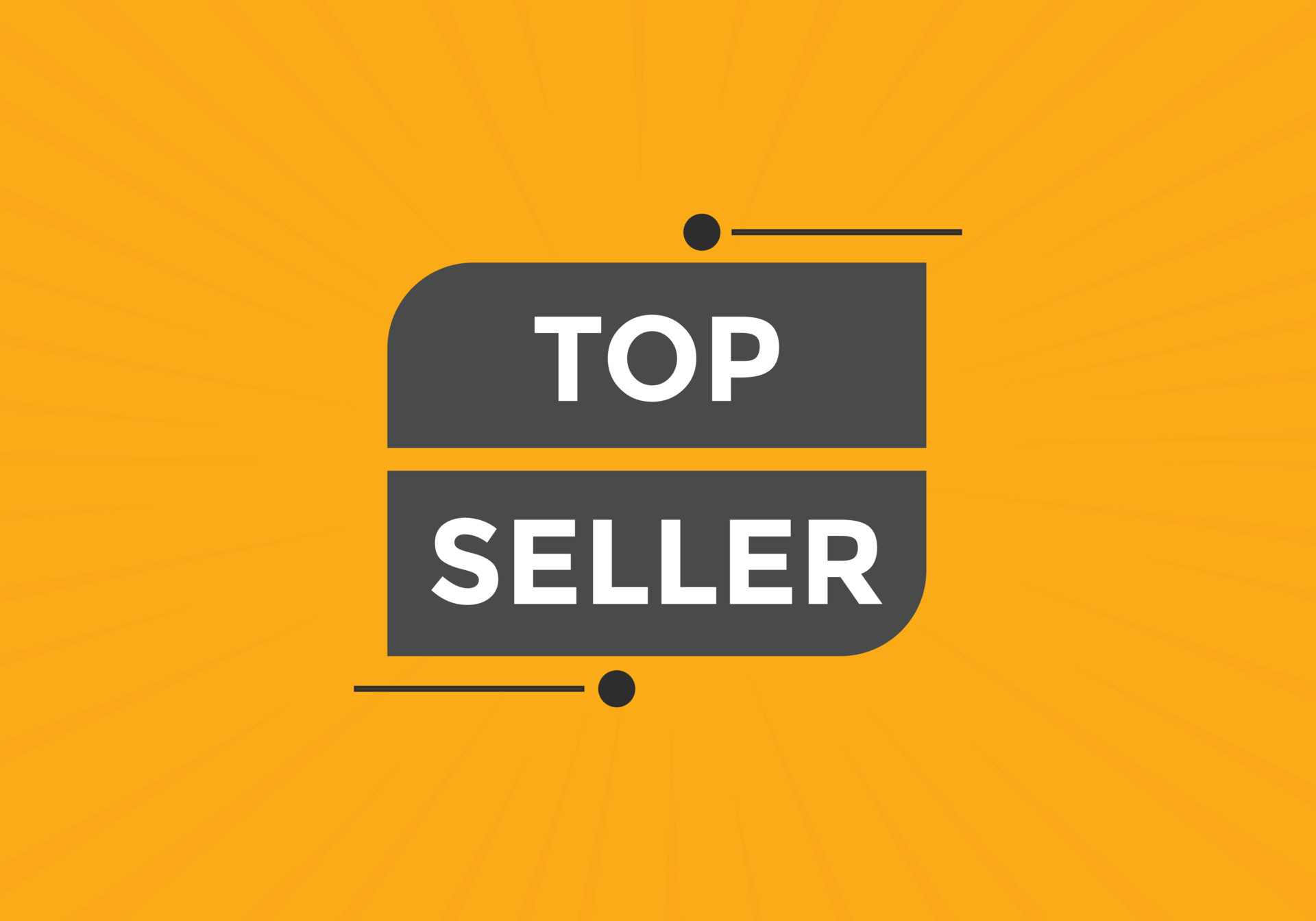 Top seller text button. speech bubble. top seller Colorful web banner ...