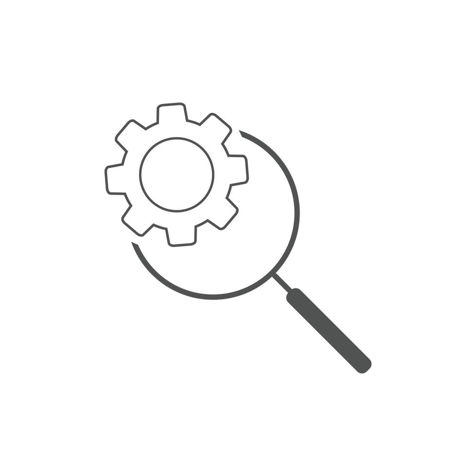 icono de optimización de búsqueda. optimización de motores de búsqueda vector