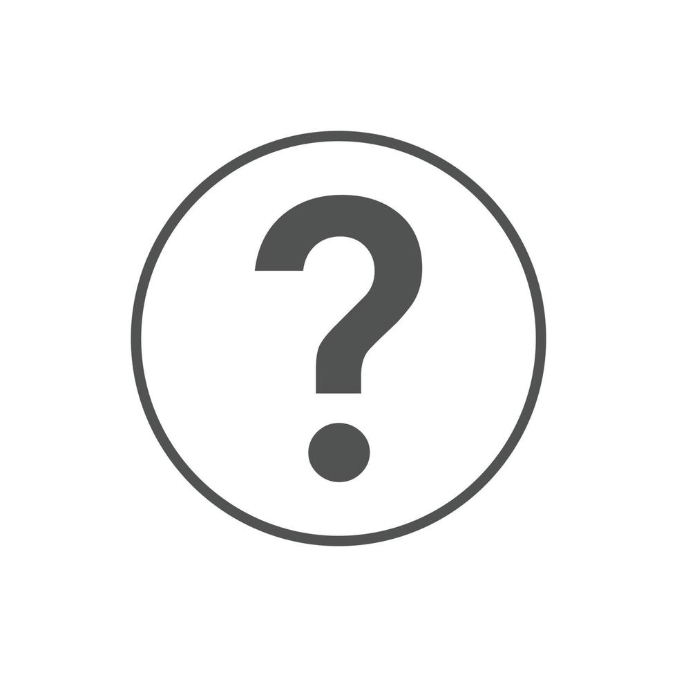 faq icon Vector illustration. Question Mark sign