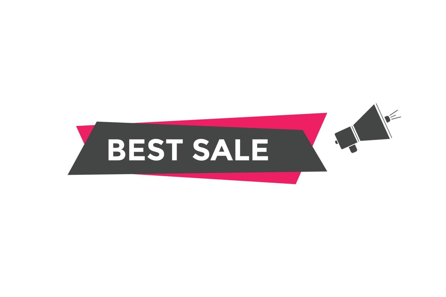 Best sale text button. speech bubble. Best sale  Colorful web banner vector