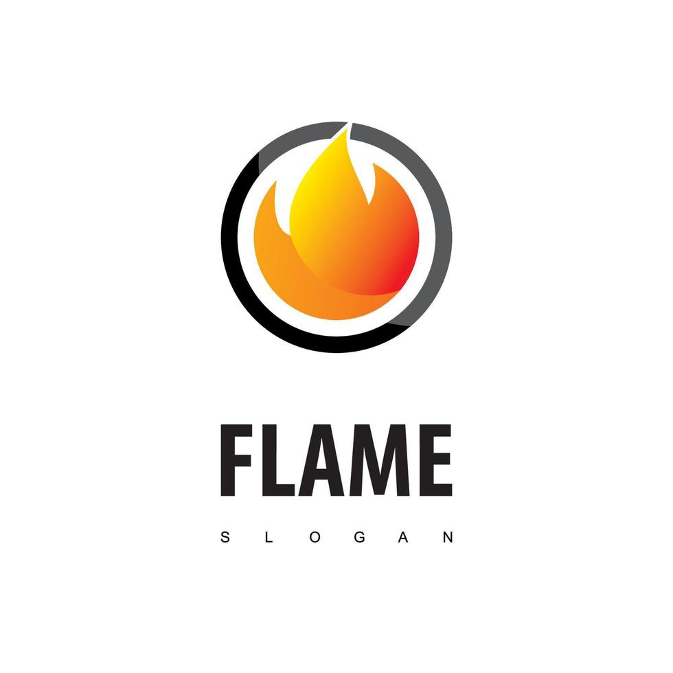 Flame Logo Design Template vector