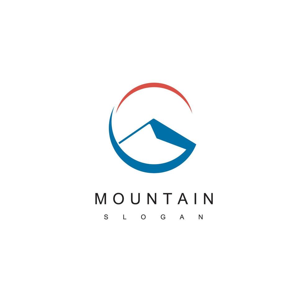 vector de diseño de logotipo de montaña