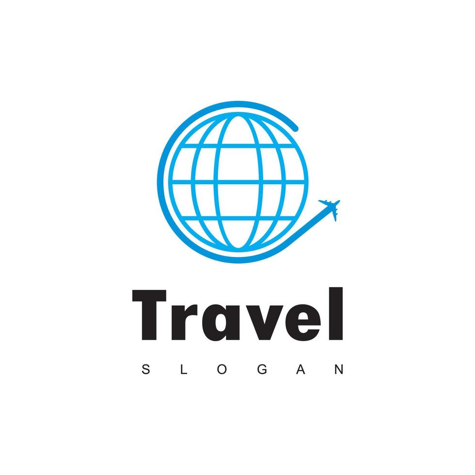 plantilla de diseño de logotipo toue y travel vector