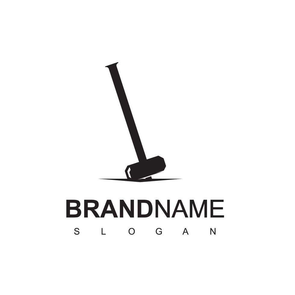 Hammer Logo Design Template vector