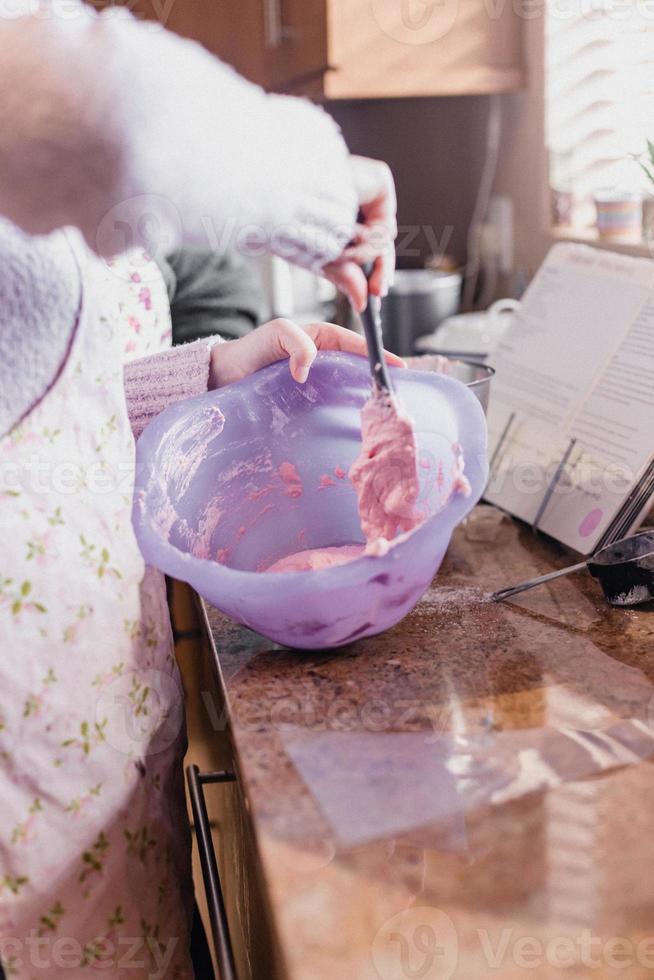 Baking Pink Macarons photo