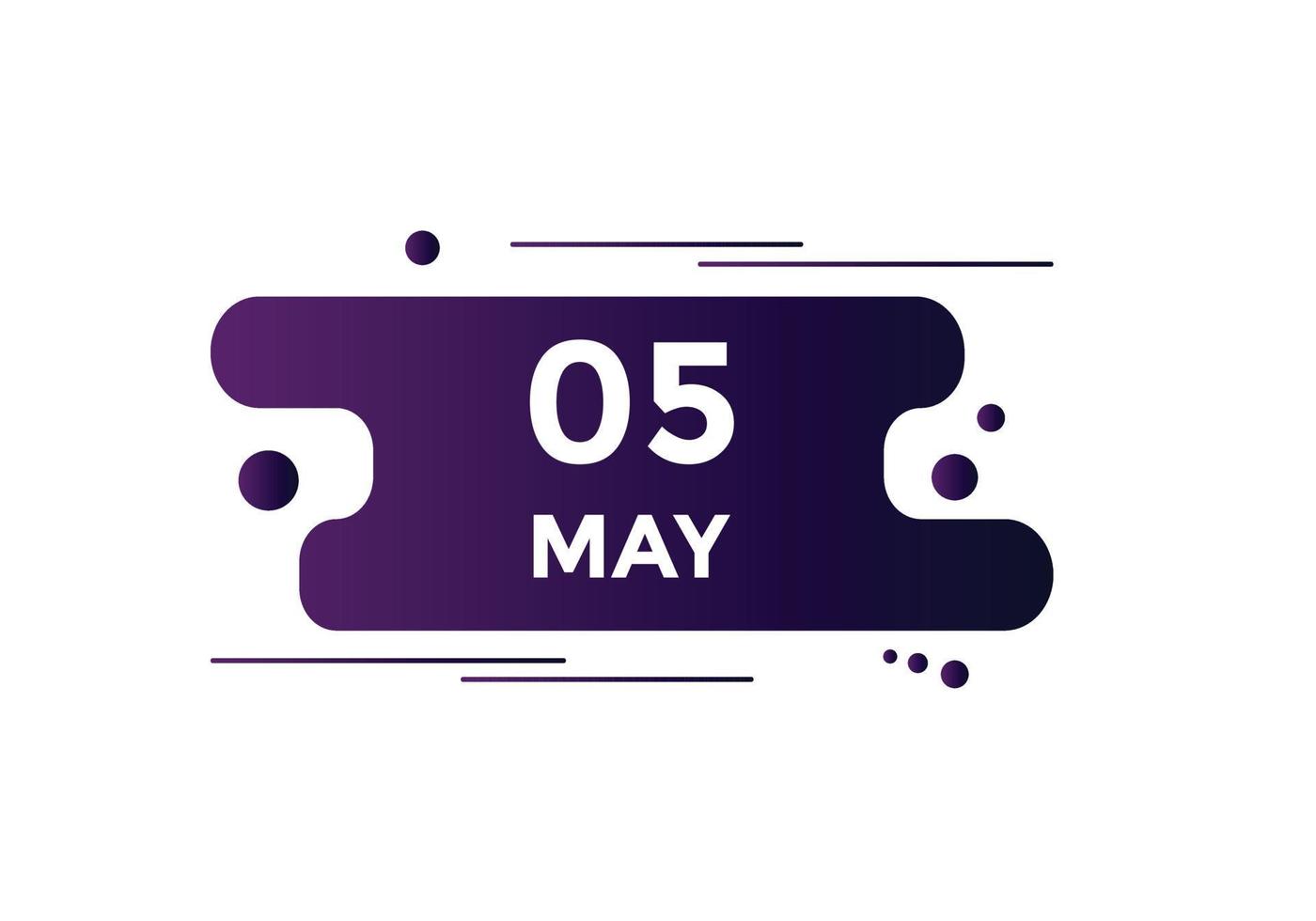 may 5 calendar reminder. 5th may daily calendar icon template. Calendar 5th may icon Design template. Vector illustration