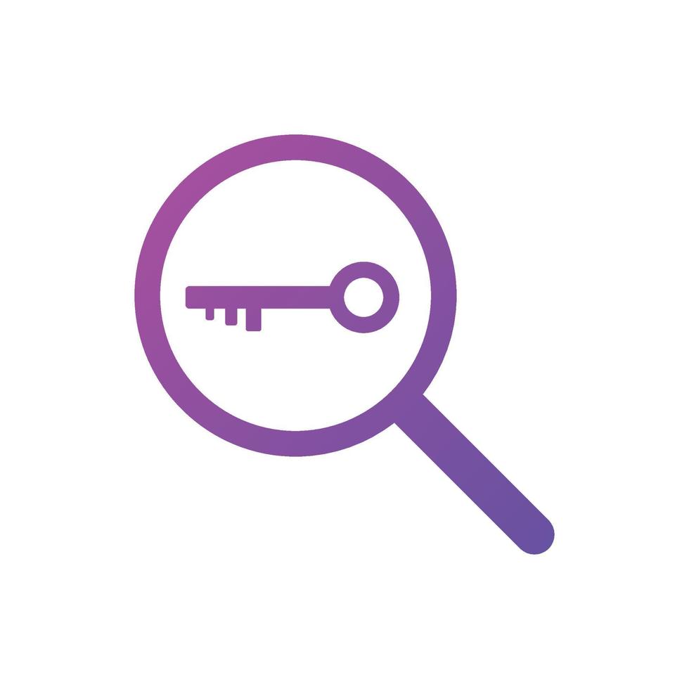 keyword research icon vector illustrations. Used for SEO or websites