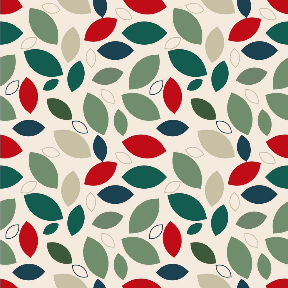 leaves pattern for wrapping paper vector