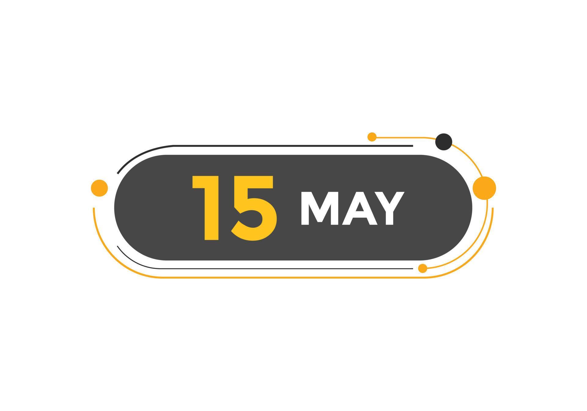 May 15 Calendar Reminder 15th May Daily Calendar Icon Template may-15-calendar-reminder-15th-may-daily-calendar-icon-template