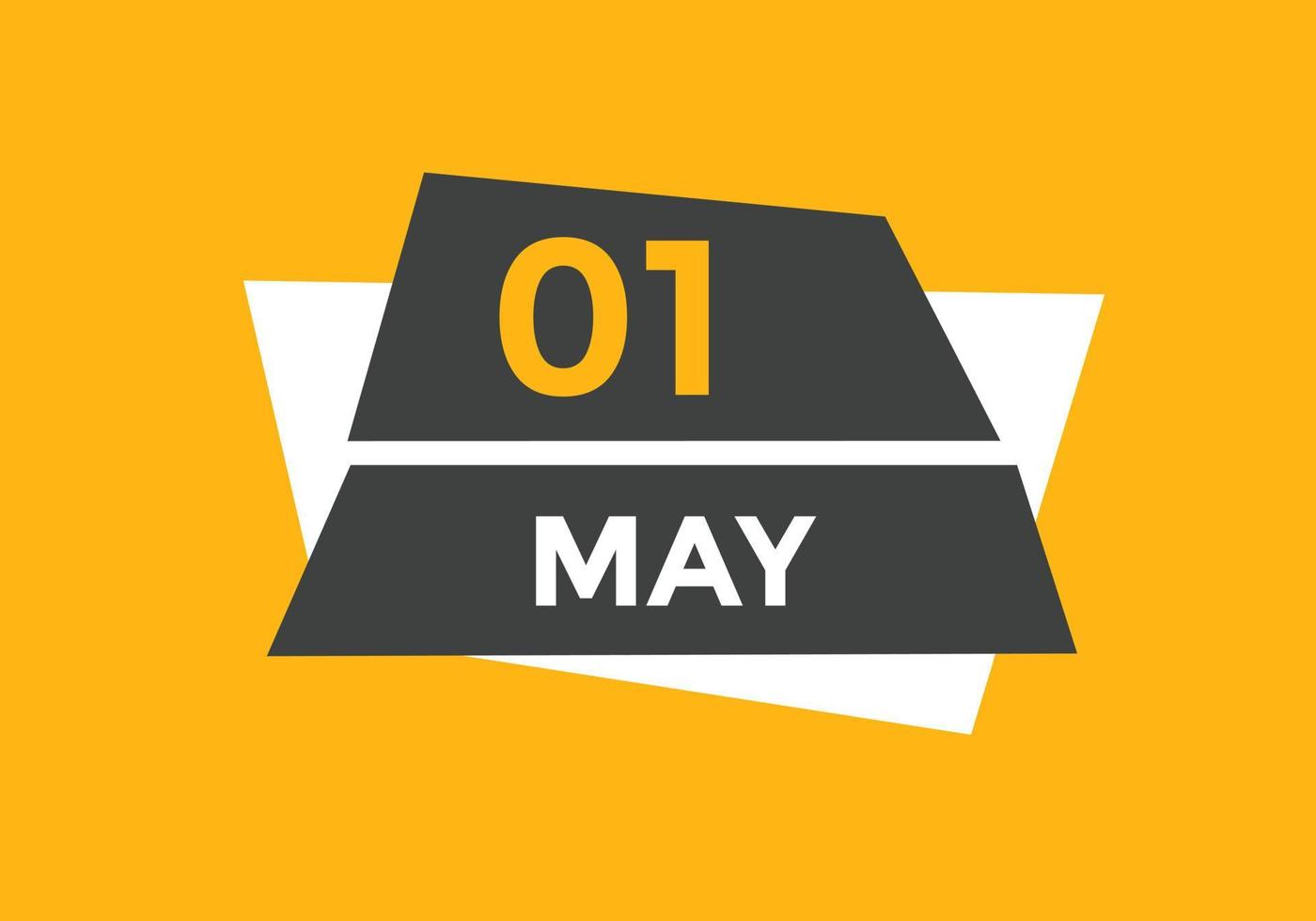 may 1 calendar reminder. 1st may daily calendar icon template. Calendar 1st may icon Design template. Vector illustration