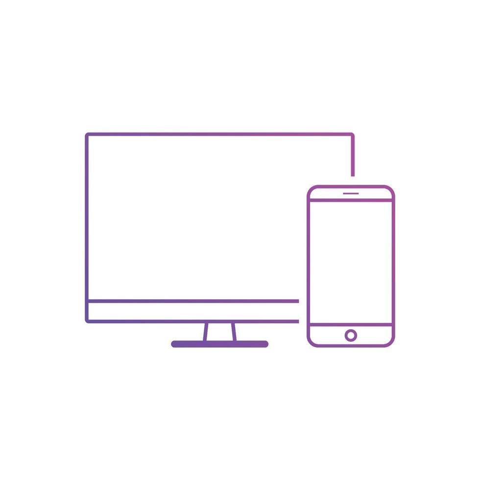 responsive web design icons vector