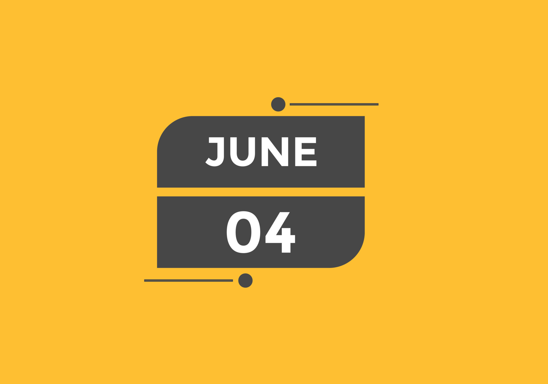 June 4 Calendar Reminder 4th June Daily Calendar Icon Template june-4-calendar-reminder-4th-june-daily-calendar-icon-template