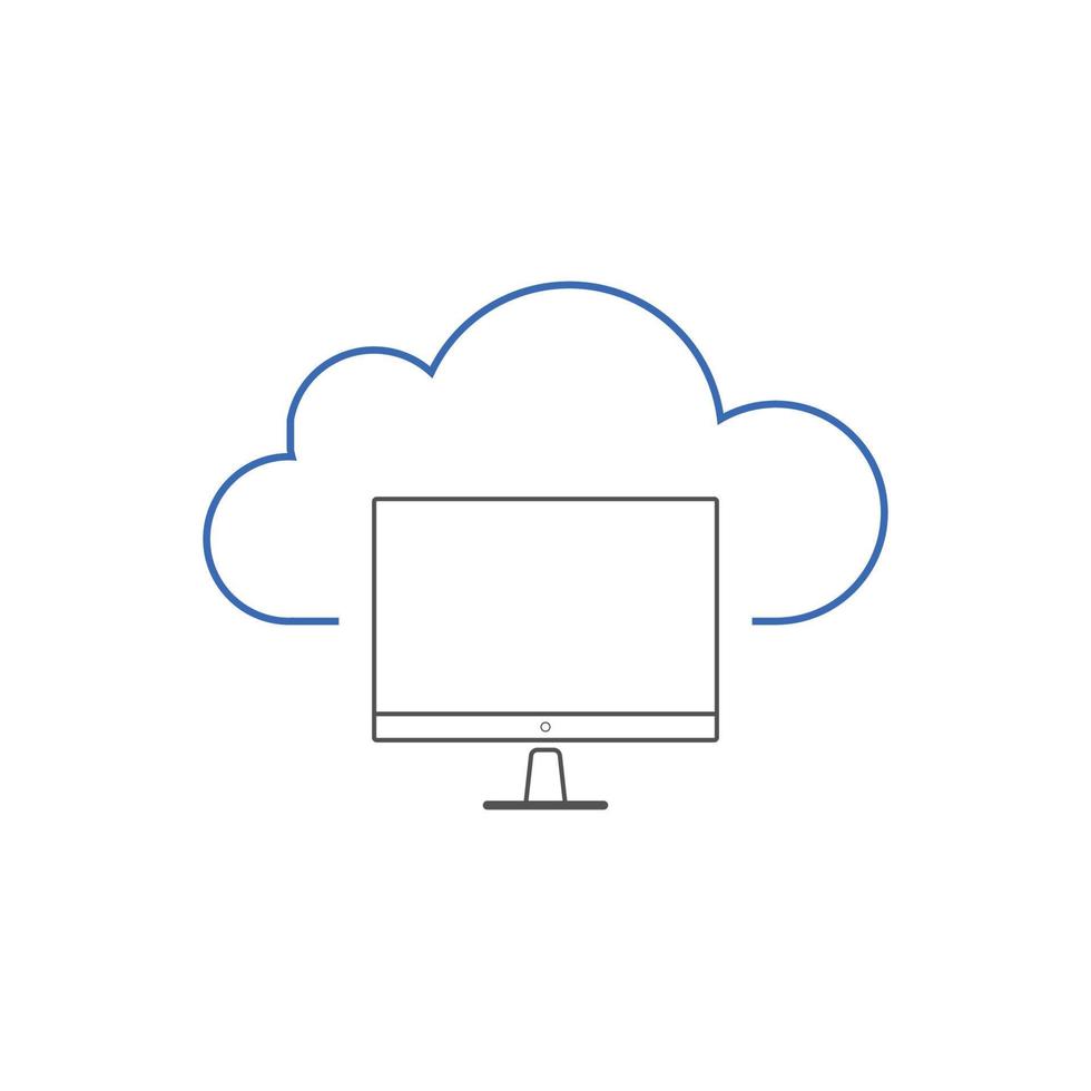 Cloud computing icon Vector illustration. Cloud computing symbol for SEO, Website and mobile apps