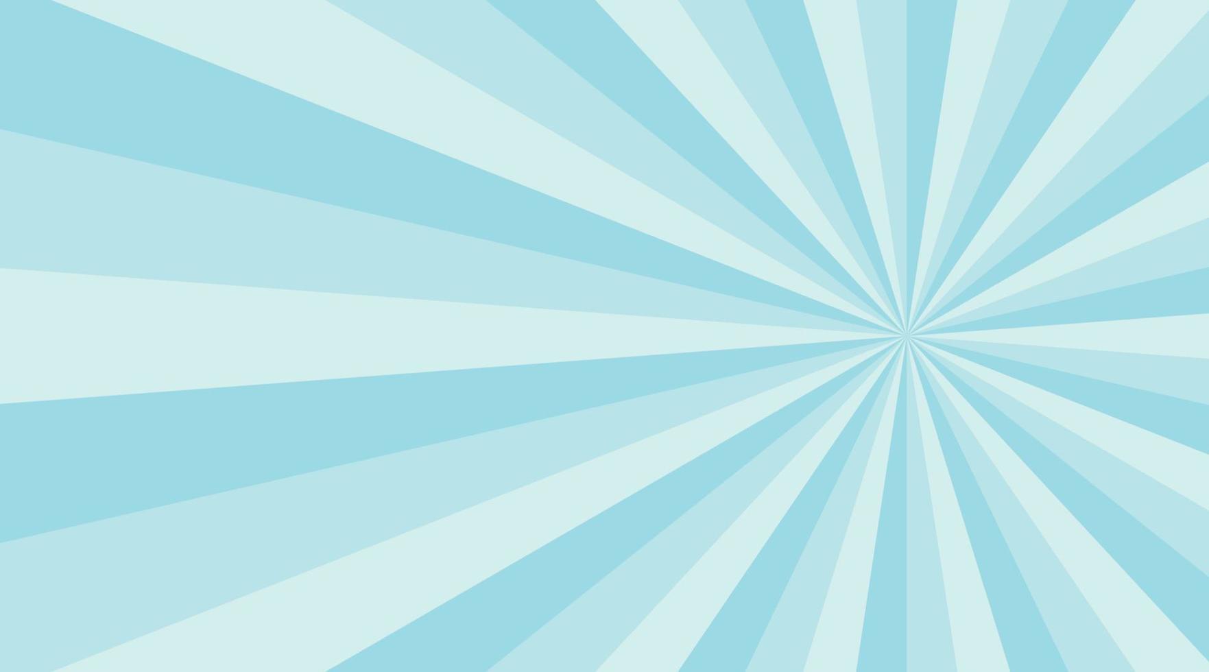Abstract explosion background in gradient blue color. Asian style glare effect. Sunshine sparkle pattern. Vector illustration of a radial ray. Narrow beam. For backdrops, posters, banners, and covers.
