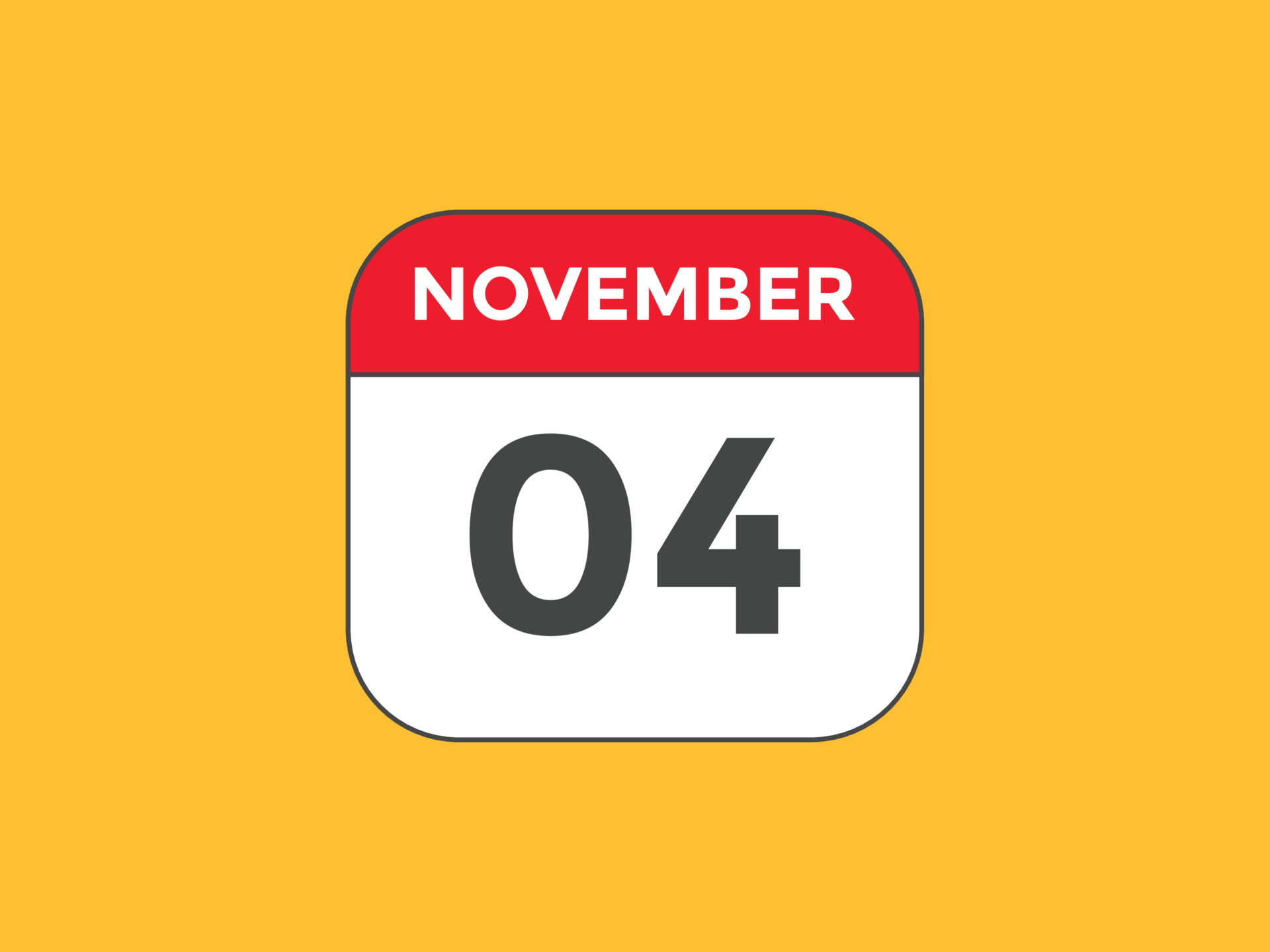 november 4 calendar reminder 4th november daily calendar icon template november 4 calendar reminder 4th november daily calendar icon template