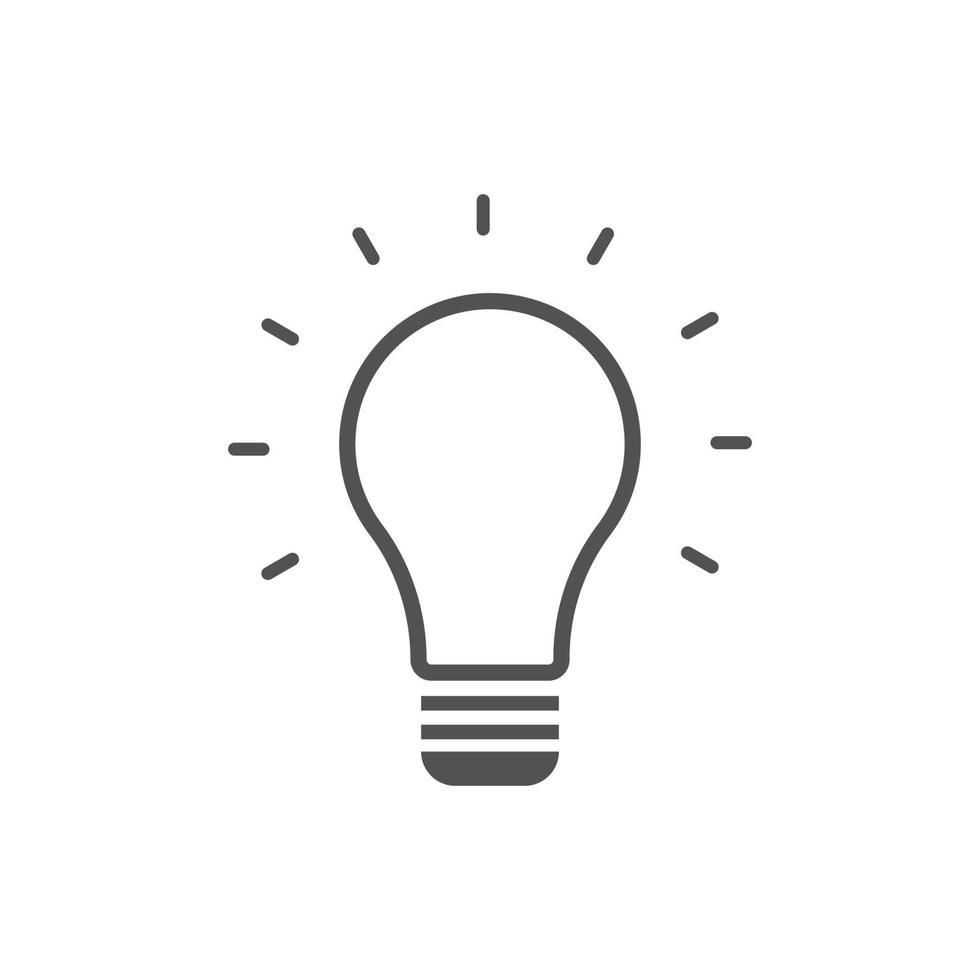 Creative idea icon vector illustrations. for SEO and websites. Light bulb, Solution, lamp icon