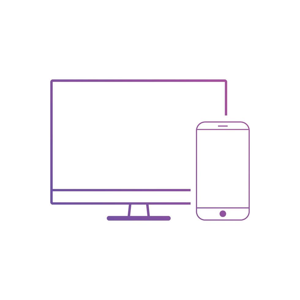 responsive web design icons vector