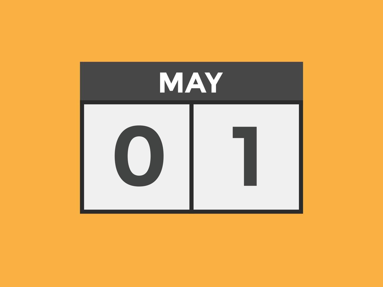 may 1 calendar reminder. 1st may daily calendar icon template. Calendar 1st may icon Design template. Vector illustration