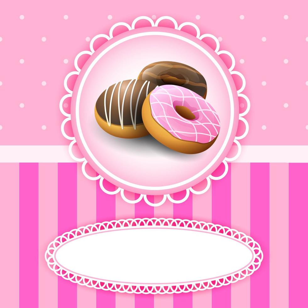 Dessert food background vector