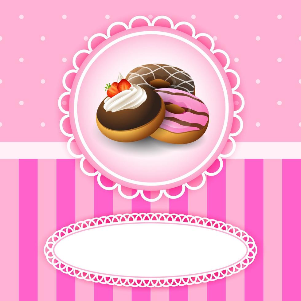 Dessert food background vector