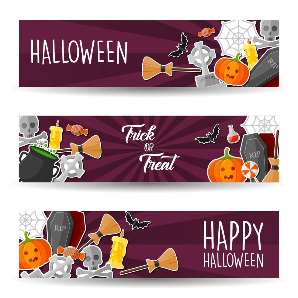 Cartoon halloween background vector