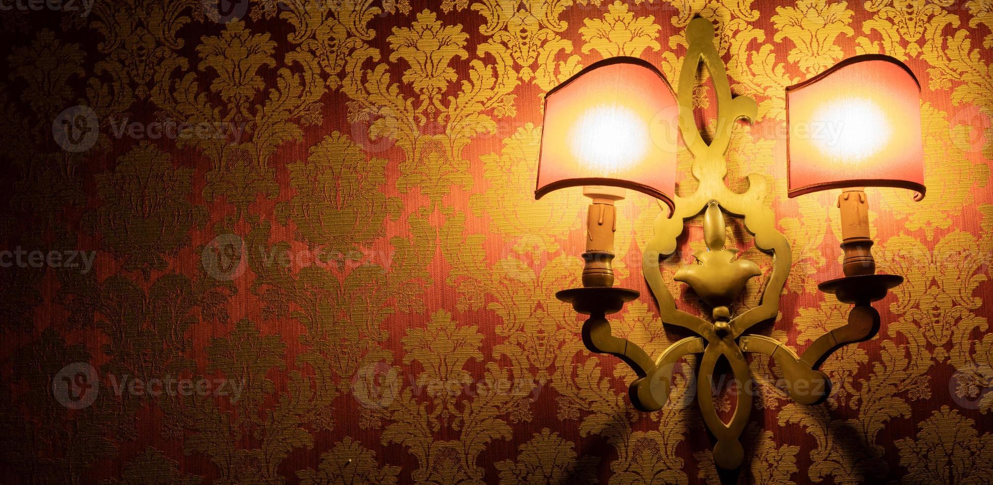 Vintage venetian background. Retro pattern old decorative wallpaper. photo