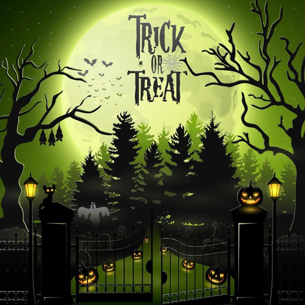 Cartoon halloween background vector