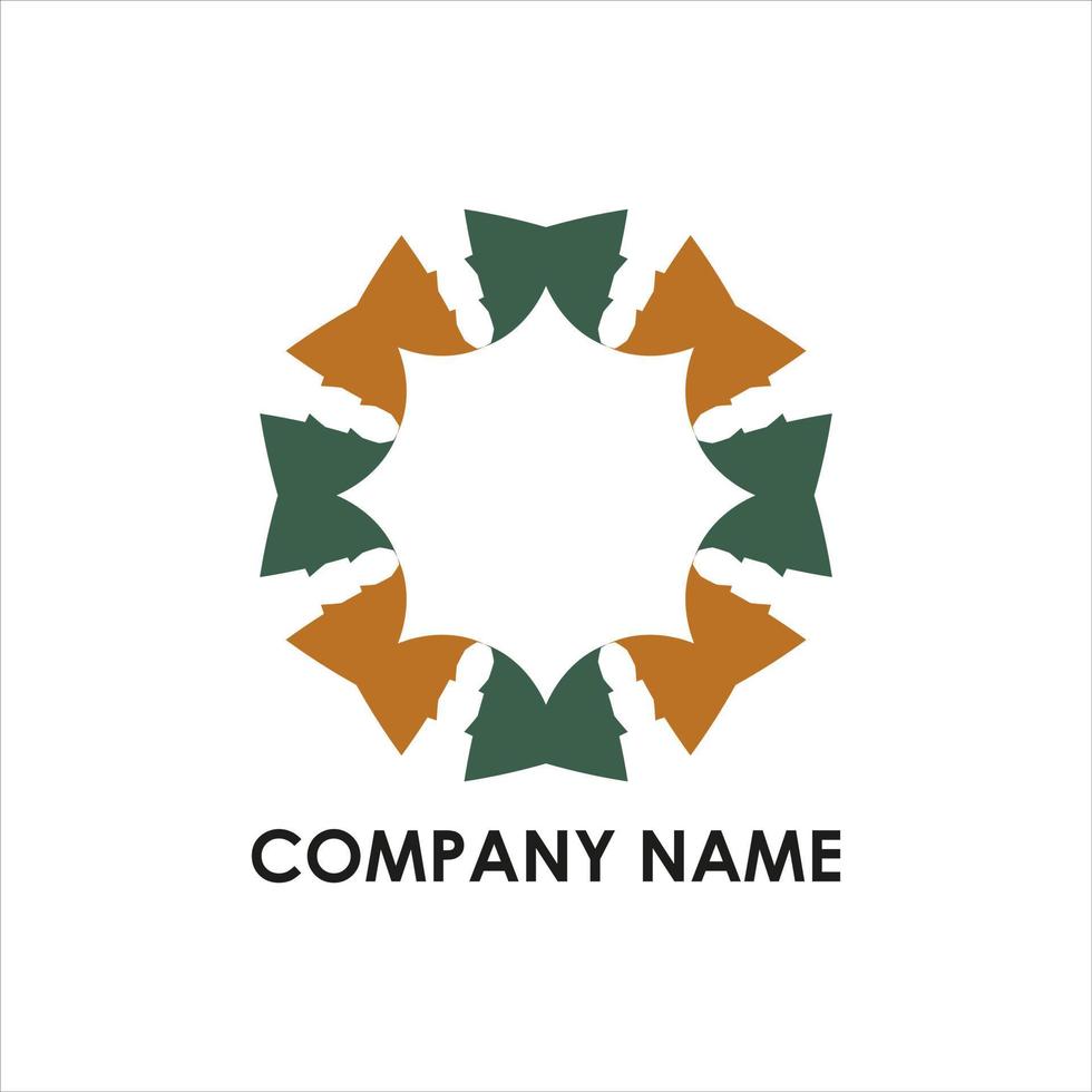 company logo with abstract shape vector