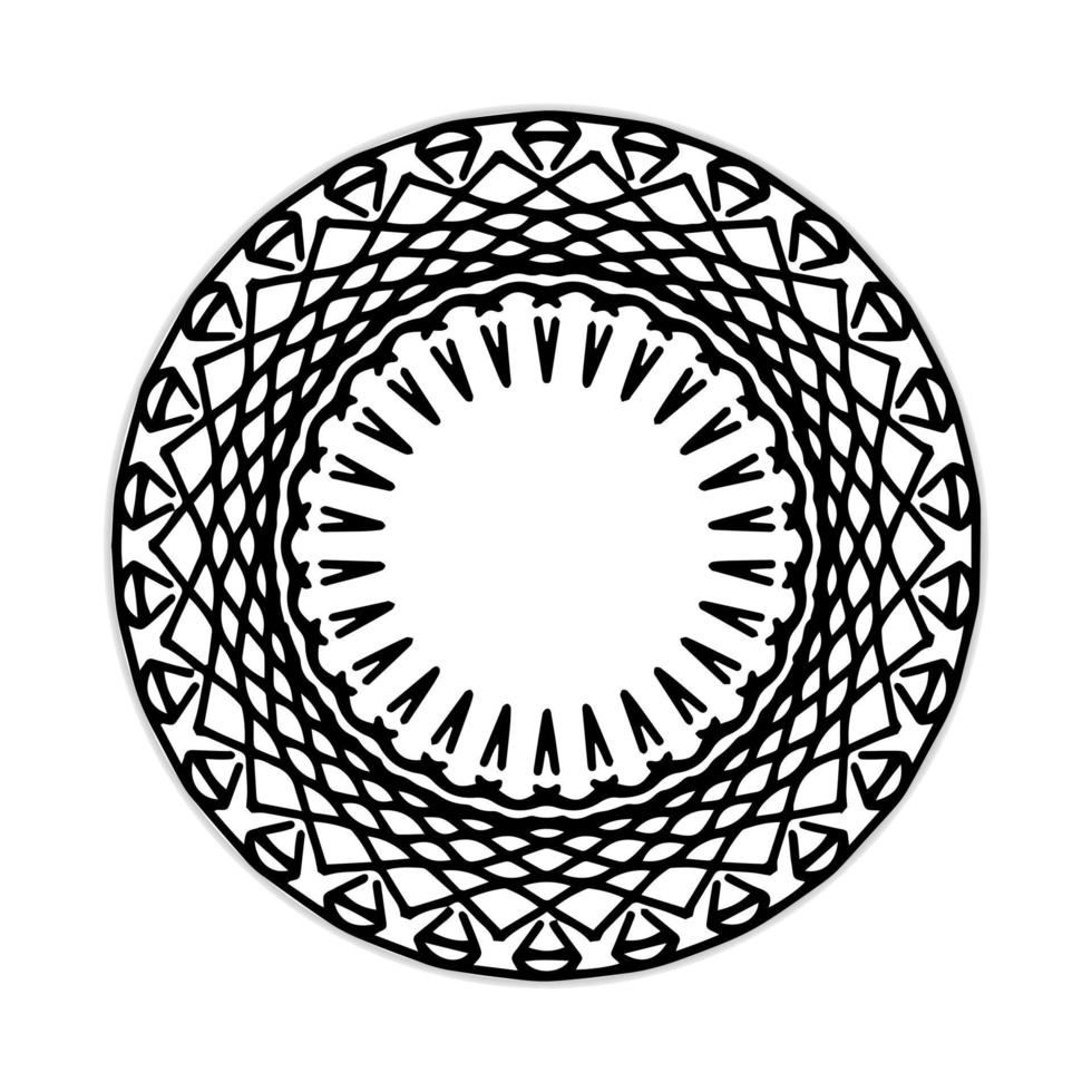 mandala design with abstract shape vector