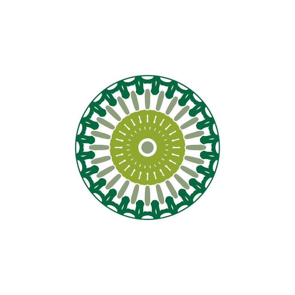 mandala design with abstract shape vector