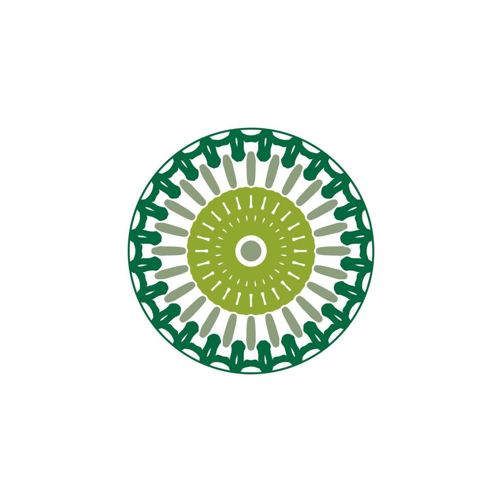 diseño de mandala con forma abstracta vector