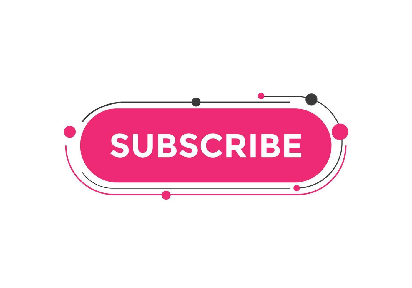 subscribe button. subscribe speech bubble. subscribe Colorful web banner. vector illustration. subscribe label sign template