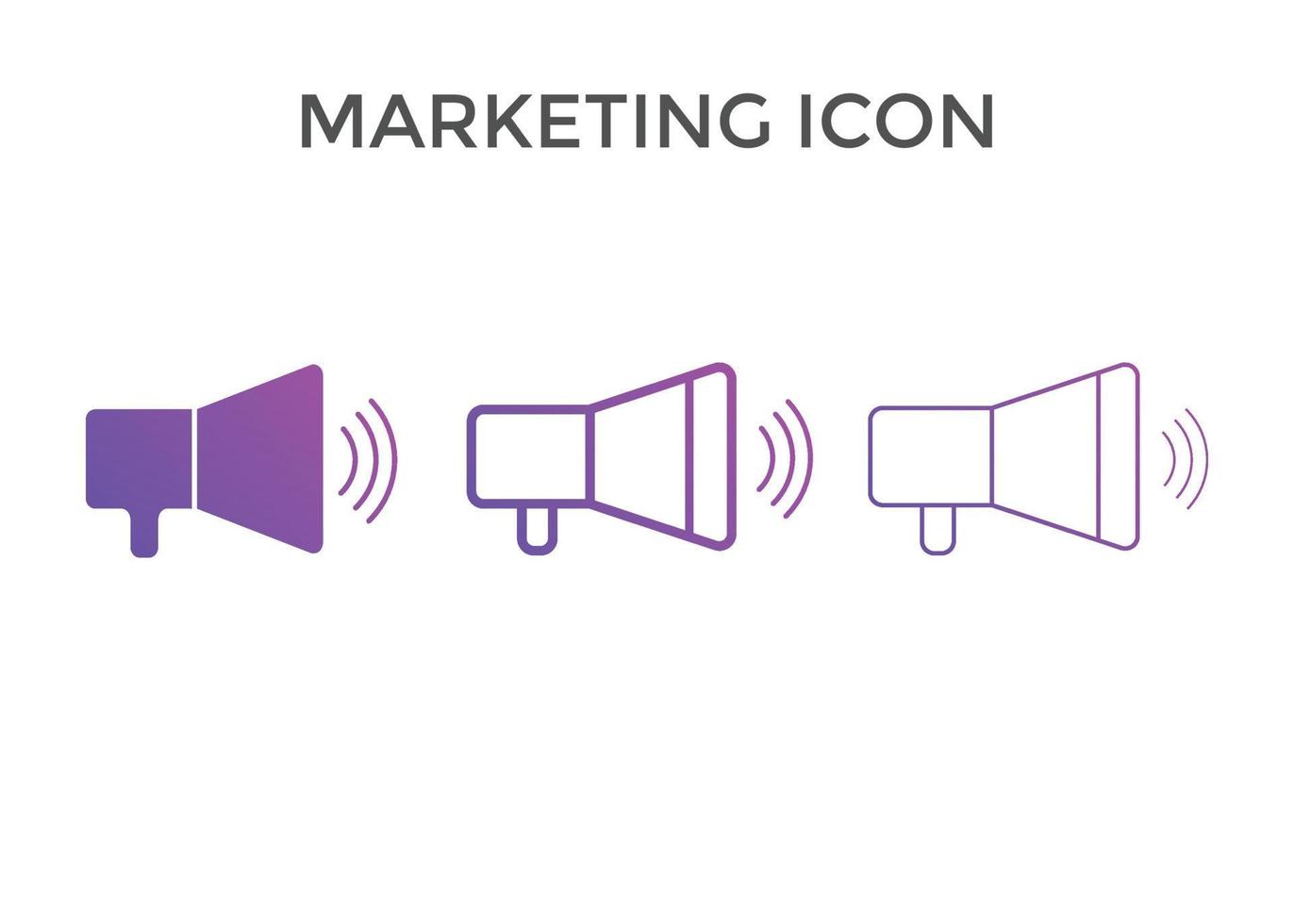 ilustraciones de vectores de iconos de marketing. utilizado para seo o sitios web