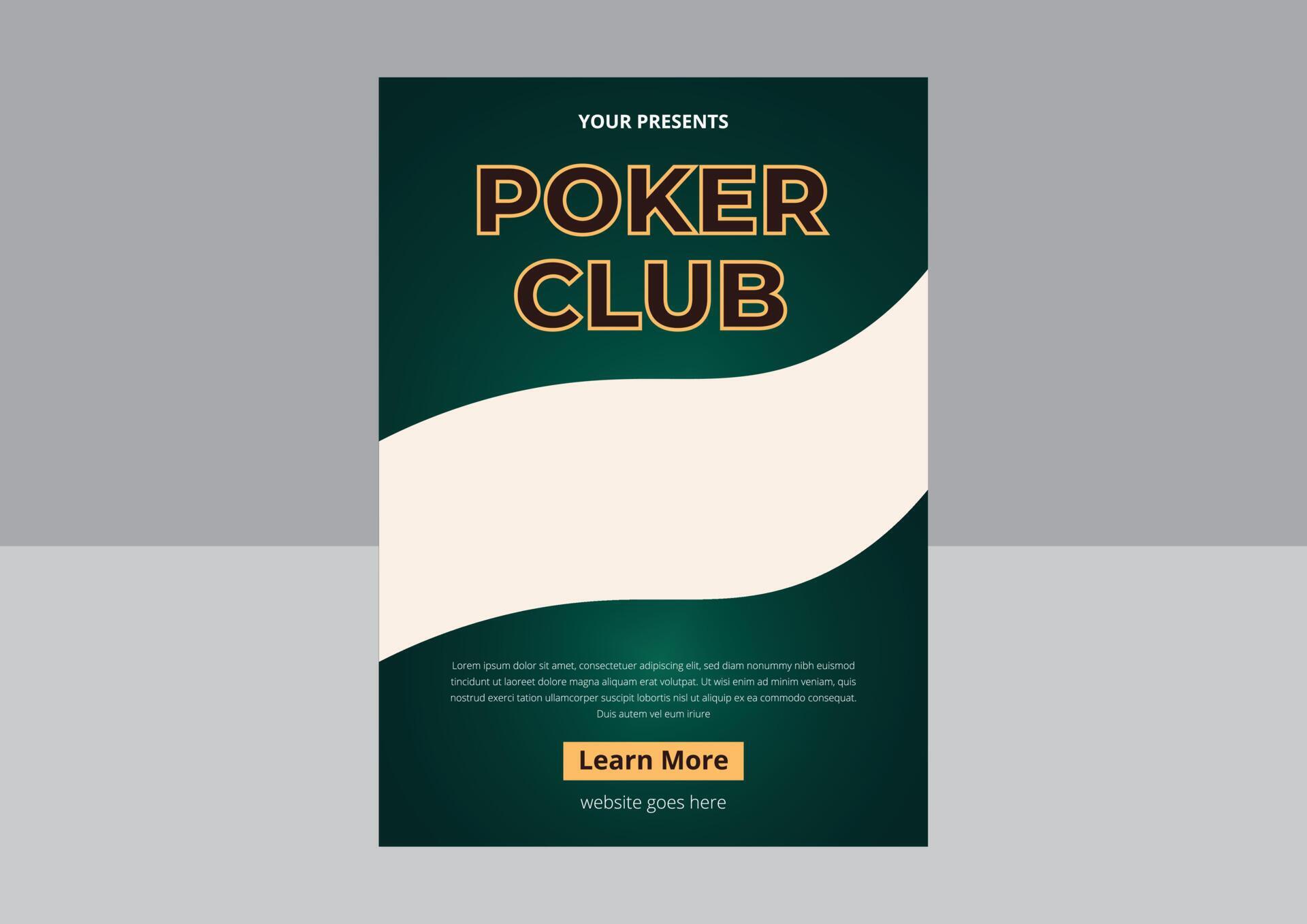 Poker Tournament Flyer Design. Casino poker tournament invitation