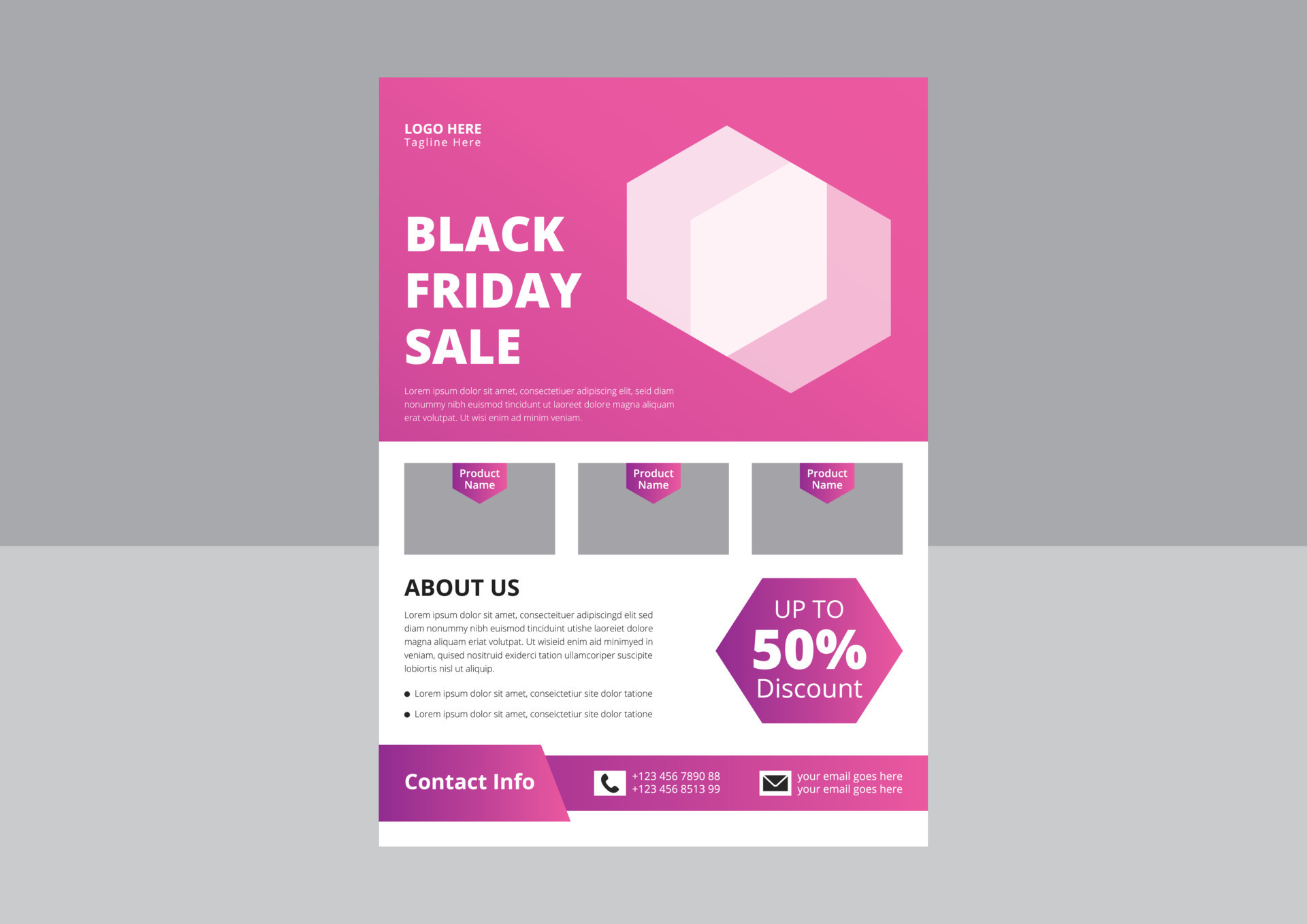 Friday Super Sale Flyer Template Design. Black Friday Sale Promotion