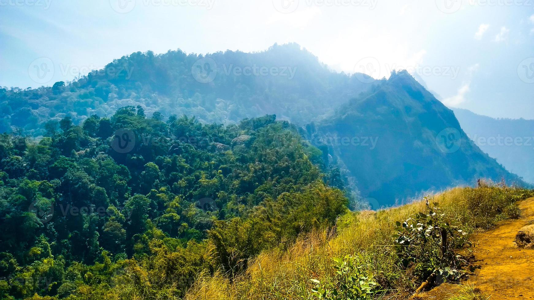 Beautiful Mountain Watu Jengger in Indonesia photo