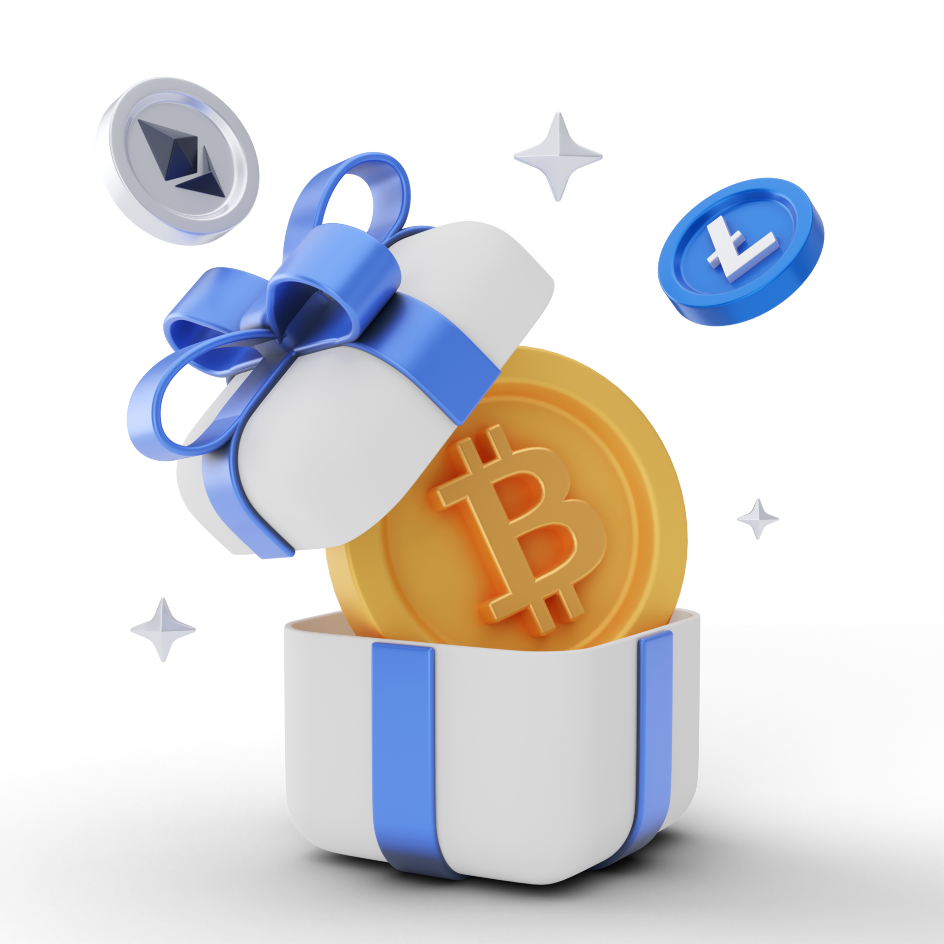 Cryptocurrency 3D Illustration 11064654 PNG