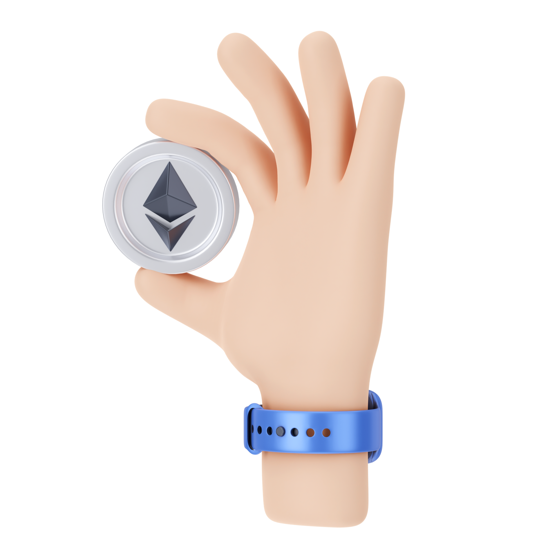 Cryptocurrency 3D Illustration 11064675 PNG