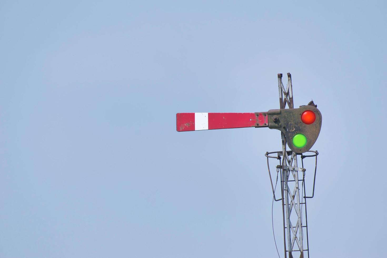 Railway Signal Light. photo