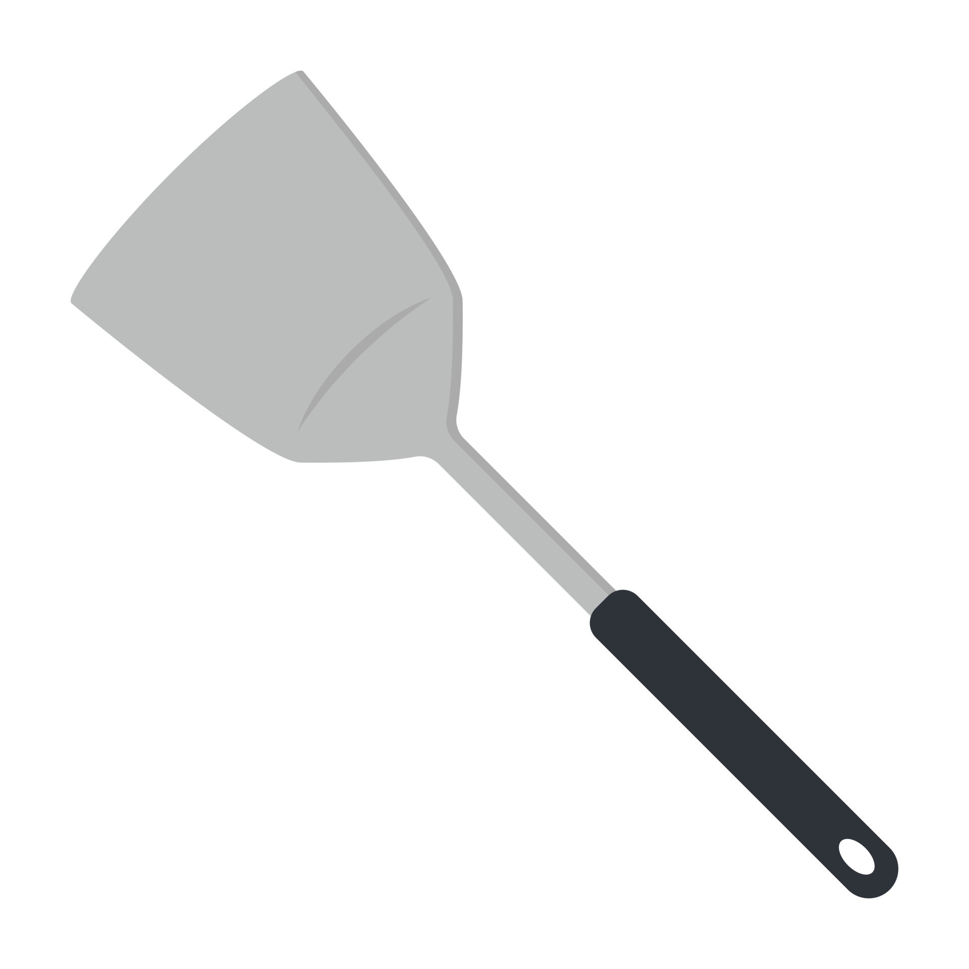 Kitchen solid spatula clipart vector illustration. Spatula flat vector