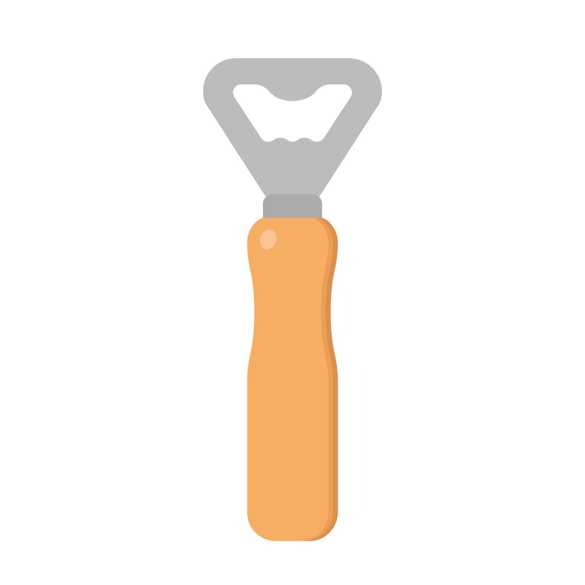 Bottle opener clipart vector illustration. Beer bottle opener with