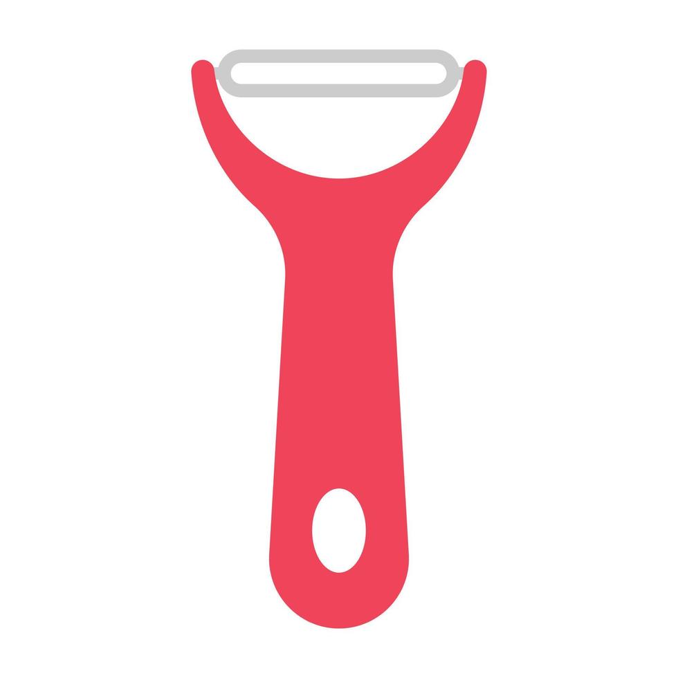 Simple peeler clipart vector illustration. Vegetable peeler flat vector