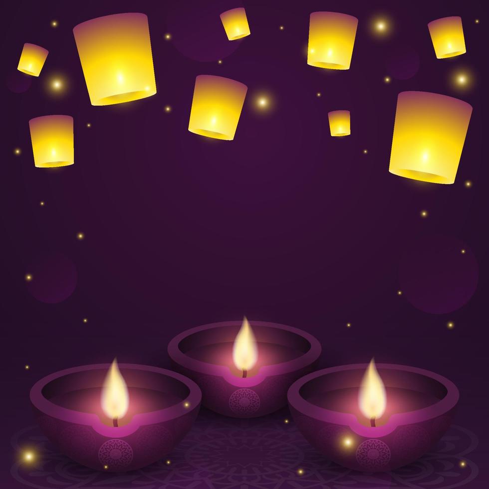 Happy Diwali Festival Background vector