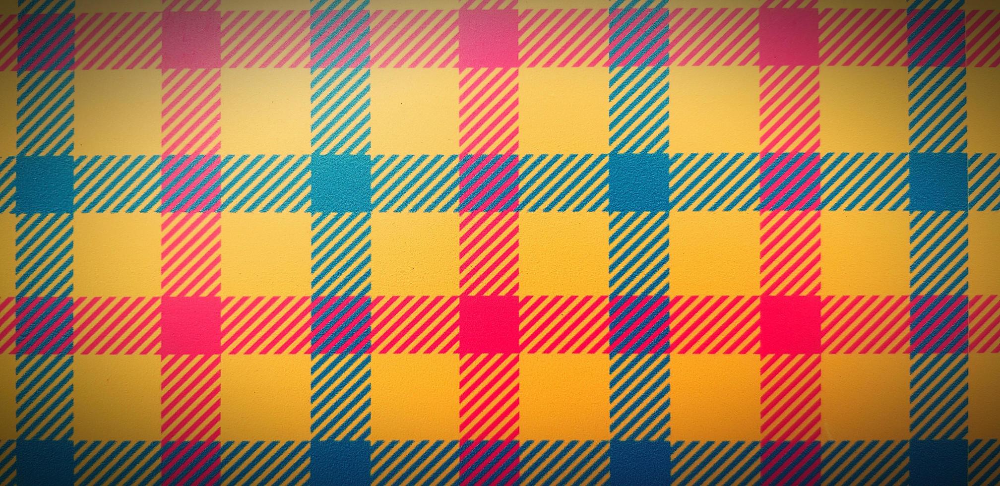 Colorful Art of Plaid line background . Seamless pattern with red, yellow and green wallpaper. photo