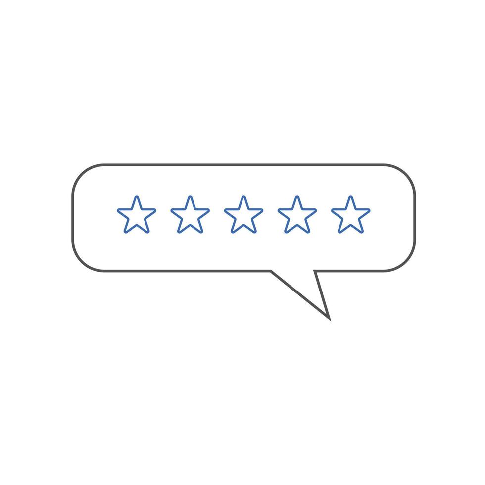 Feedback or Customer review icons Vector illustration. Customer 5 star review sign symbol for SEO, web and mobile apps