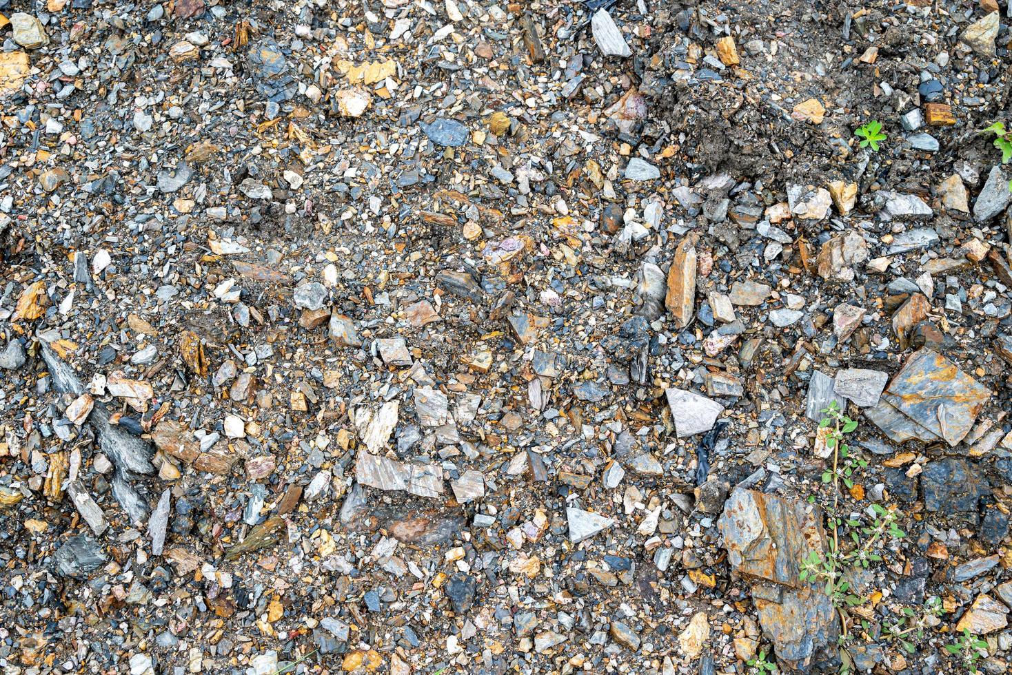 Gravel and rock texture back ground in wet condition. photo